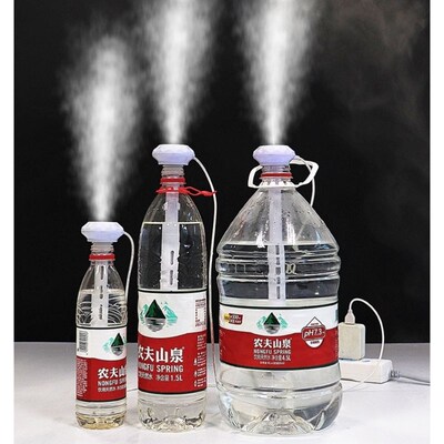 家用加湿b器静音卧室孕妇婴儿简易空调房间车载5升大容量矿泉水瓶