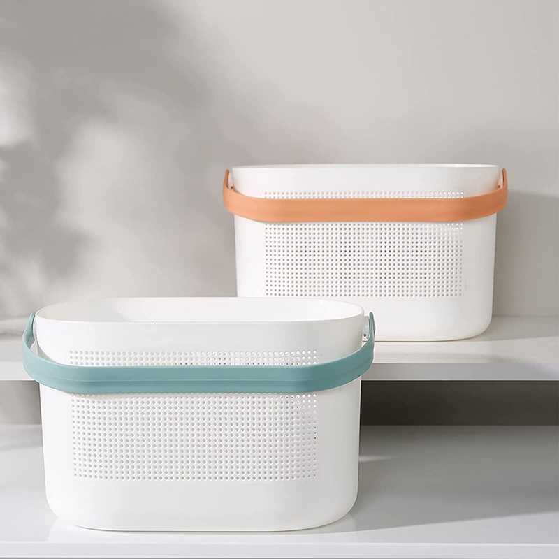 网红Storage Baskets With Handles, Shower Caddy Basket Bathro