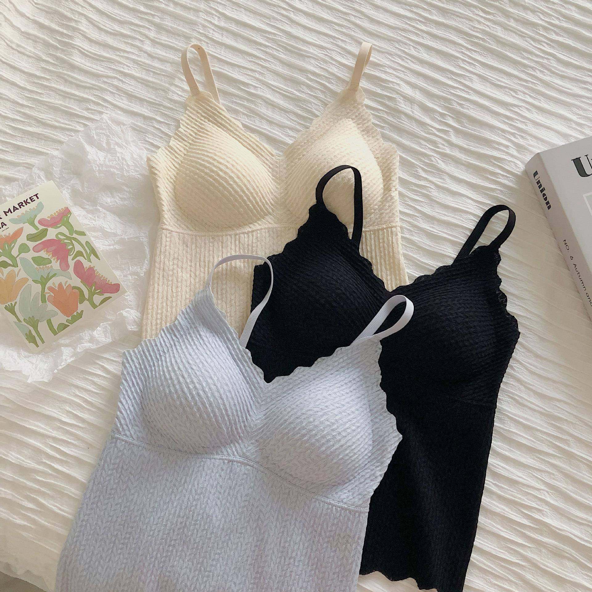 无痕一片式麦穗蕾丝背心长款无钢圈内衣女士睡眠运动舒适美背文胸,女士内衣/男士内衣/家居服,抹胸,淘宝优惠券,粉丝福利购,淘宝优惠卷