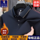 无痕长袖 t恤POLO衫 2025冬季 啄木鸟男士 加绒加厚上衣中老年打底衫