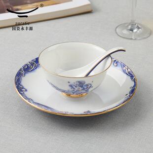 海上明珠/四海升平/西湖蓝/石榴家园/手绘蓝3头/6头餐具