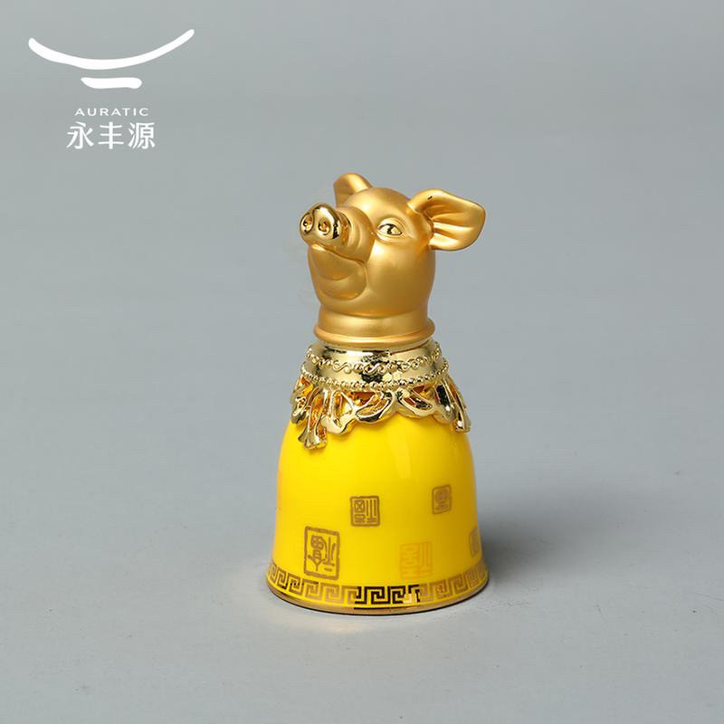 十二生肖双层酒杯10ml/套装-帝王黄系列(散件无安全包装介意勿拍)