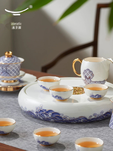 国瓷 四海升平18头潮式茶具 有茶盘/无茶盘功夫茶具套装礼盒装