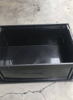 647*443*280黑色防静电折叠箱3010#蓝色塑料折叠收纳箱车载折叠箱