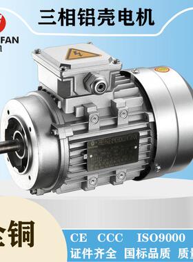 【卓凡电机】三相异步电动机YS电机YE4系列马达380VB14立式