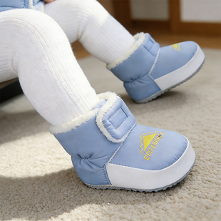 袜保暖鞋 子6到12个月宝宝外出鞋 女宝加厚 子婴儿鞋 小月龄宝宝鞋