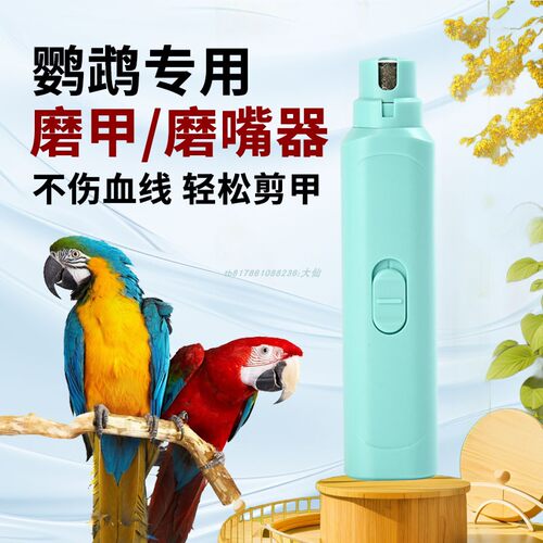 鹦鹉USB电动磨爪器磨嘴喙甲神器磨指甲用品磨砂玄凤虎皮牡丹鸟用