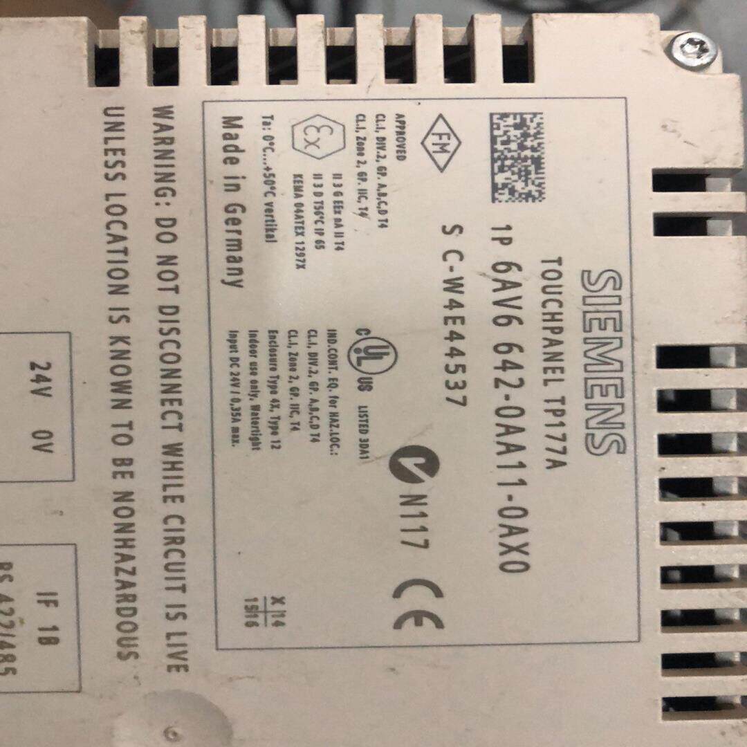 【议价】西门子 触摸屏 人机界面 tp177a 6av6 642-0