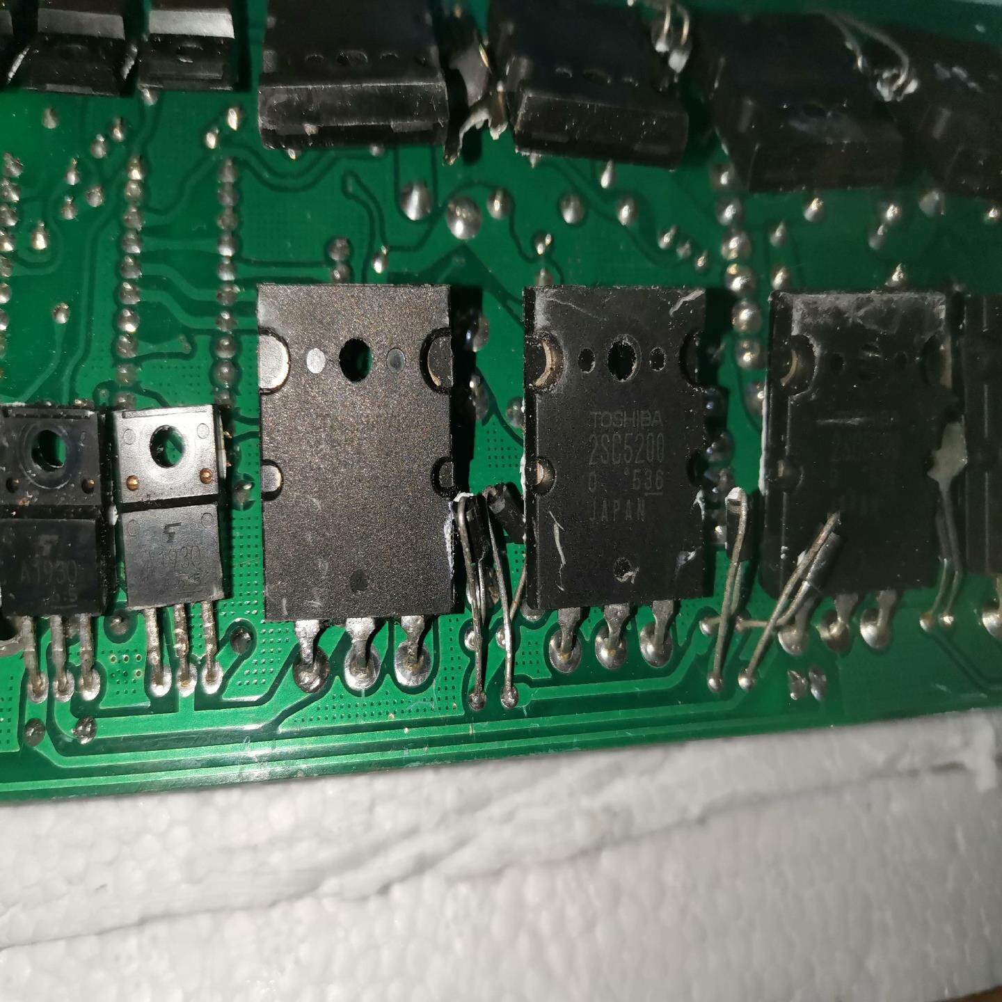 【议价】2SA1943  2SC5200 配对三极管带板6对一板