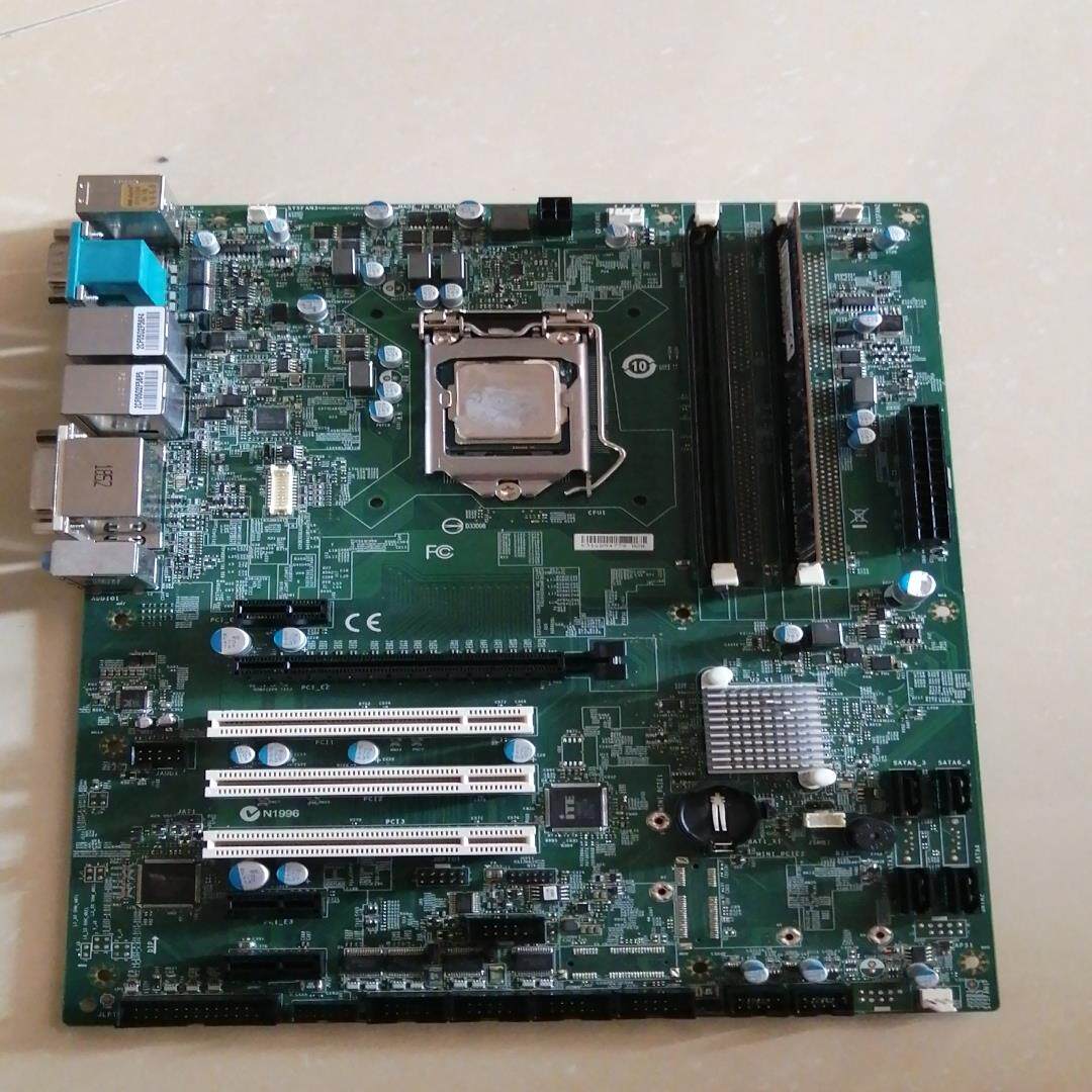 【议价】微星MS-98B5工控主板拆机板功能完好带挡板带CPUi