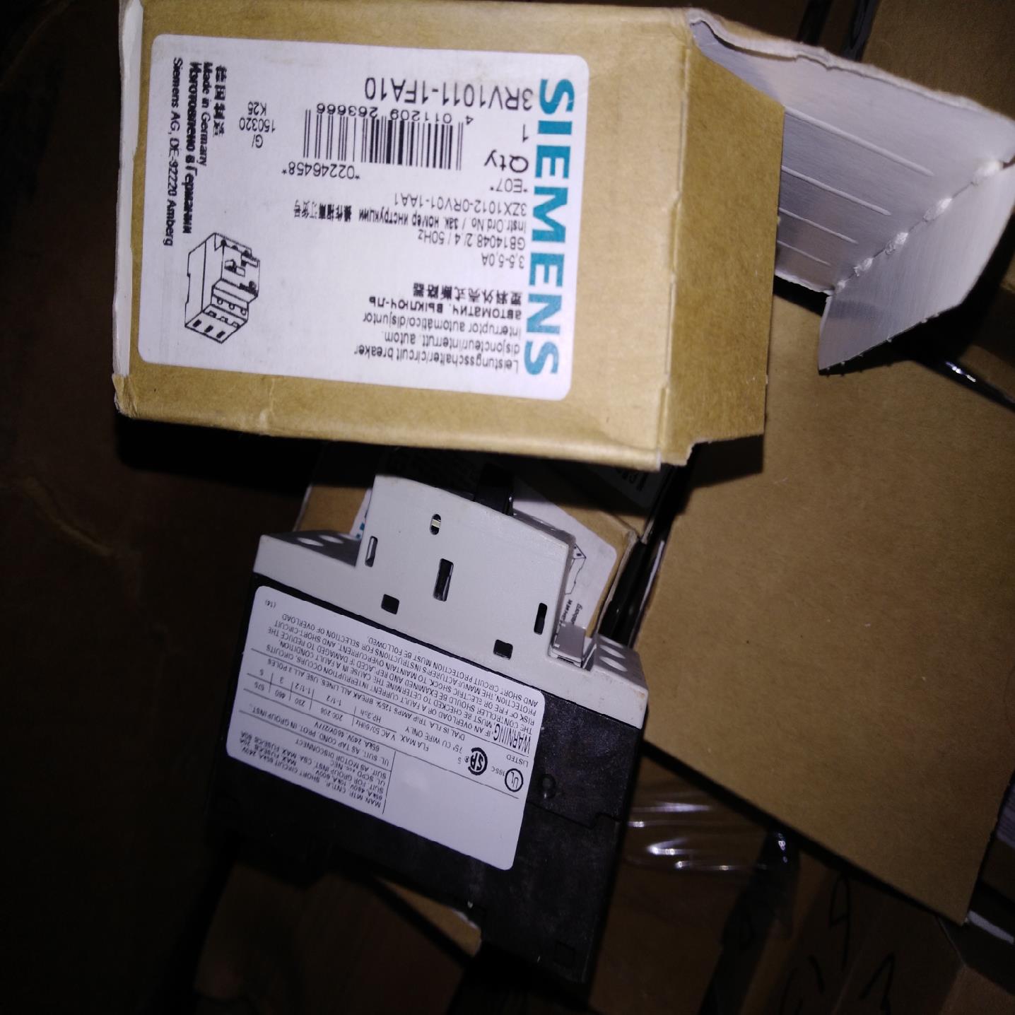 【议价】西门子3rv1011-1fa103zx1012-0rv01