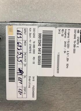 [议价]abb  0746751  e