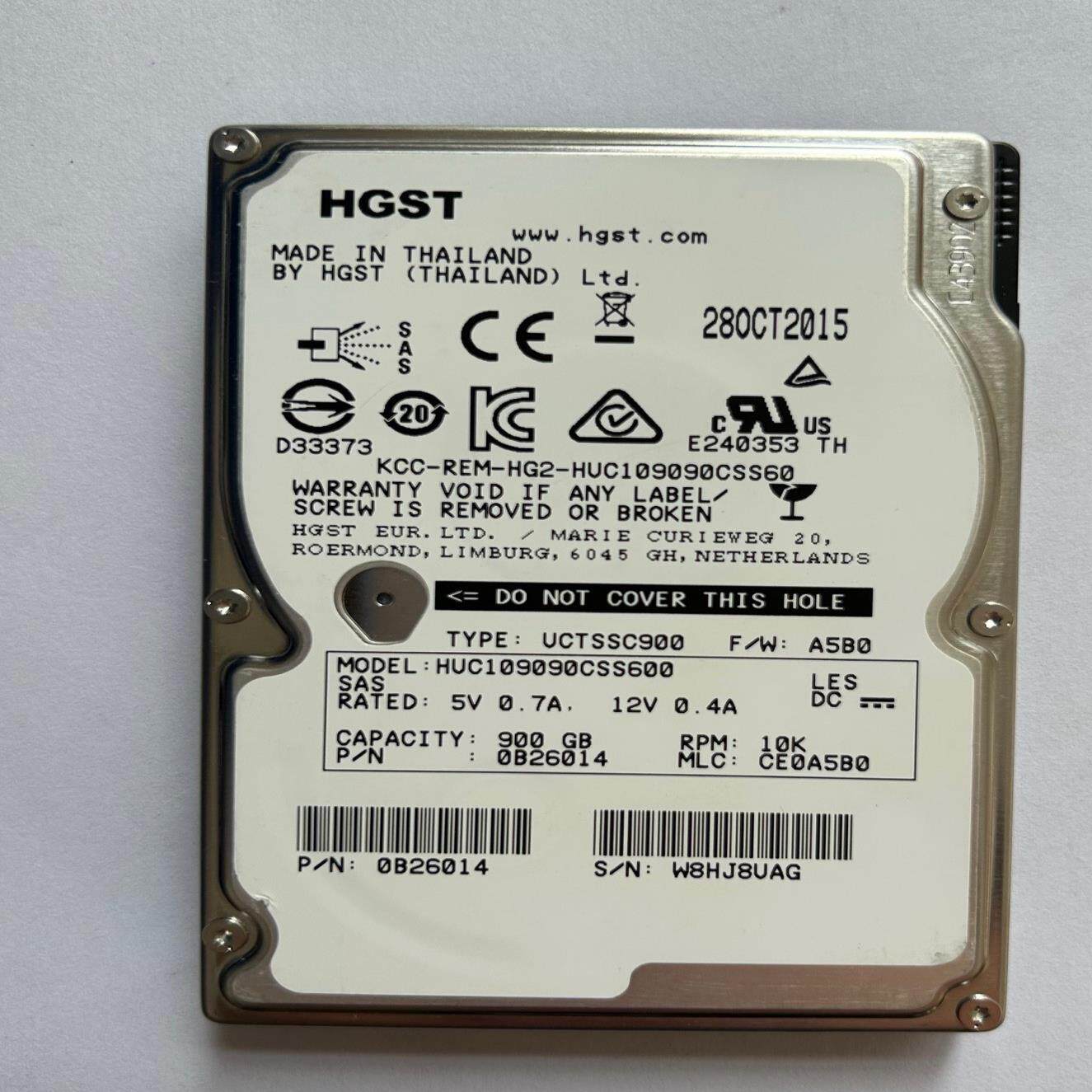 【议价】 HUC109090CSS600 SAS 900 6G