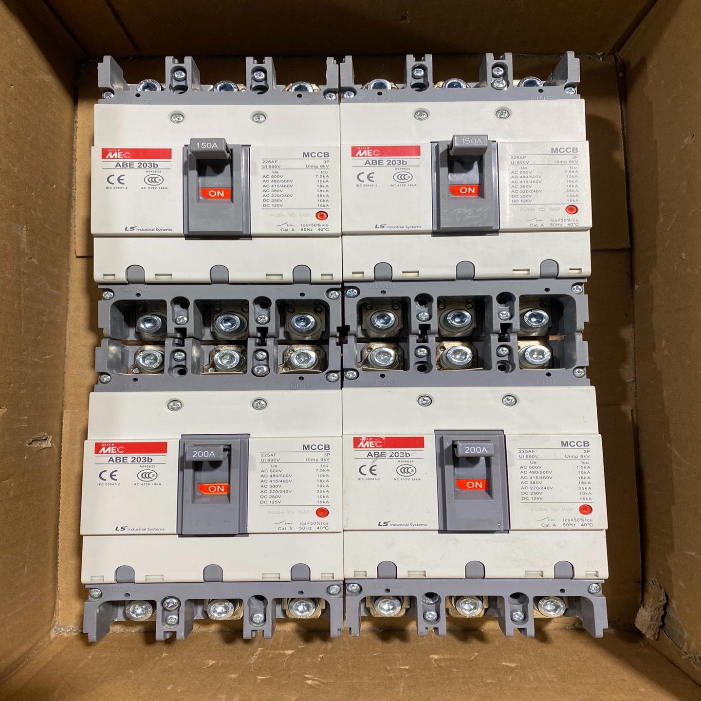 【议价】LS产电ABE203b 3P150A 200A空气开关 正品