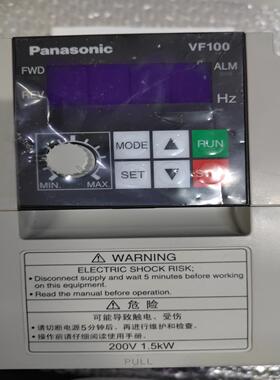 [议价]松下VF100变频器AVF100-015215KW全新