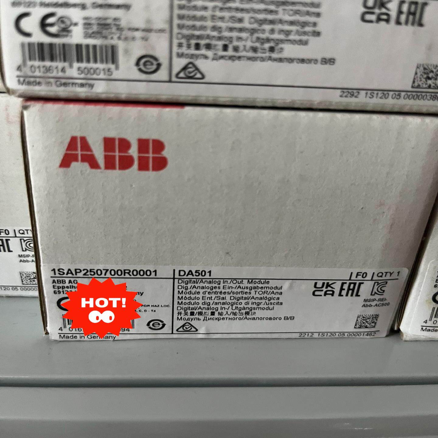【议价】DA501 1SAP250700R0001 ABB全新原装现
