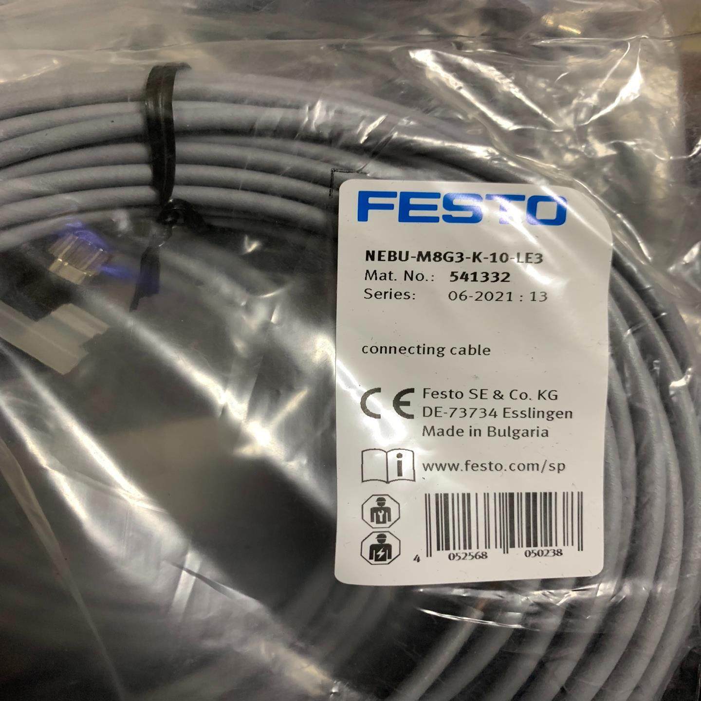 【议价】FESTO费斯托连接电缆NEBU-M8G3-K-10-LE3