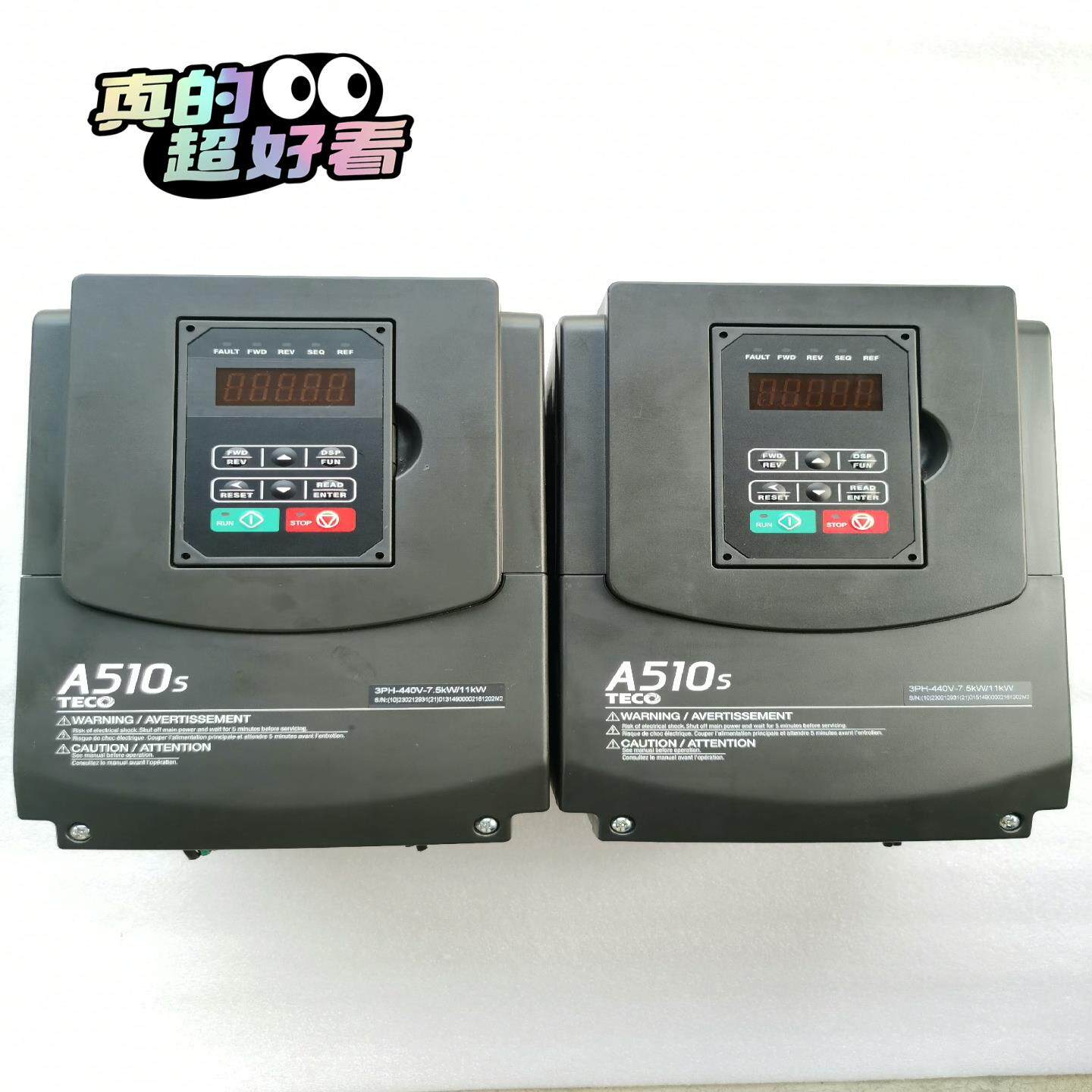 【议价】95新东元台安A510-4010-SE3C变频器