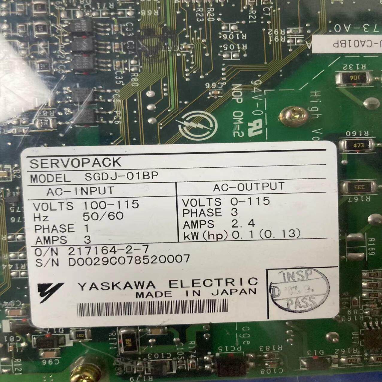 【议价】SGDJ-01BP二手拆机件现货质保三个月