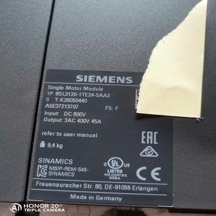 1TE24 6SL3120 5AA3西门子45a伺服驱动器 议价