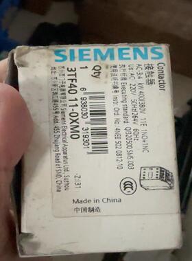 【议价】3tf40 11-0xm0 原装正品西门子接触器 全新两个