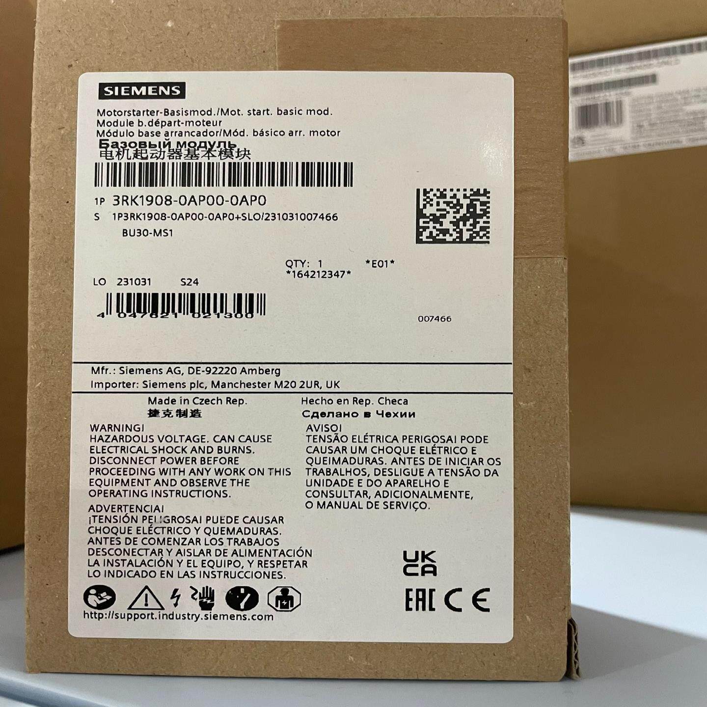 【议价】3RK1908-0AP00-0AP0  基础单元BU30-