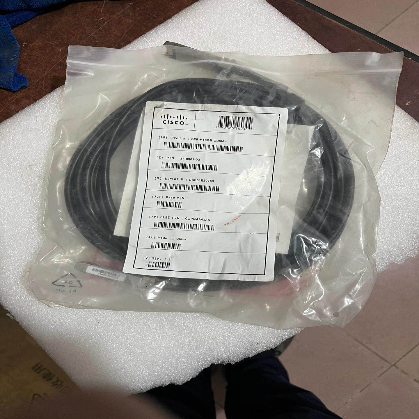 【议价】SFP-H10GB-CU5M思科光纤跳线全新原装6条其中