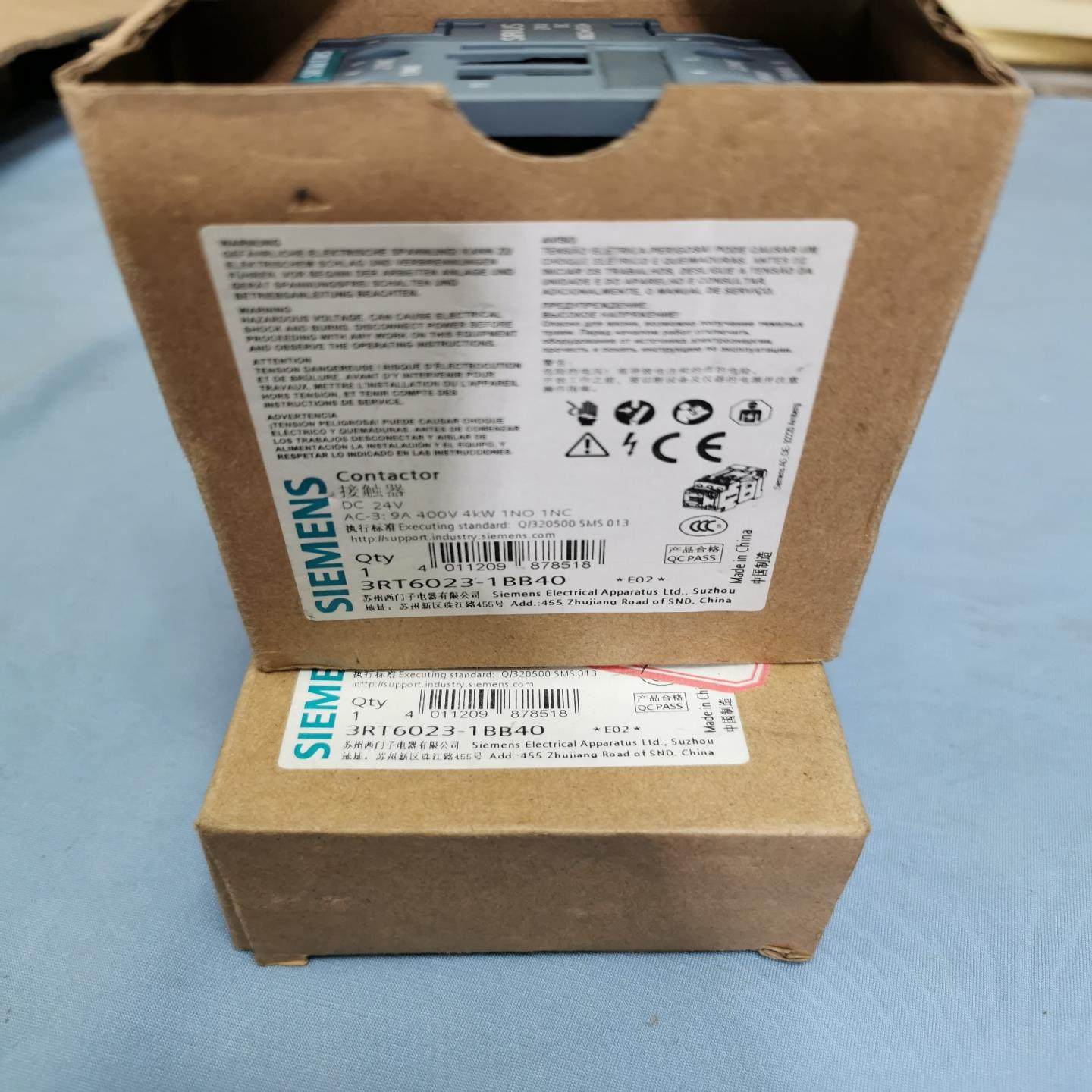 【议价】3RT6023-1BB40 西门子直流接触器线圈电压DC2