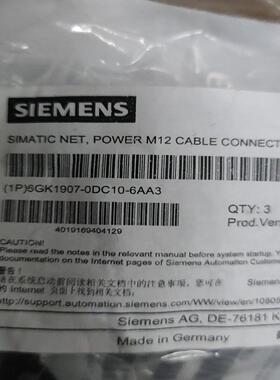 【议价】6GK1907-0DC10-6AA3西门子射频读写器SIMA