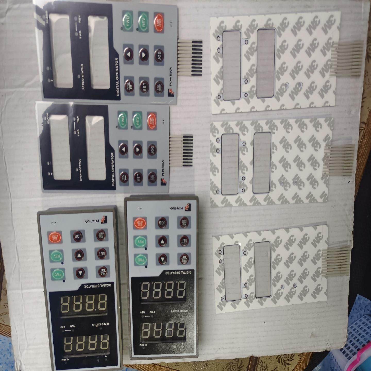 【议价】普传变频器面板薄膜开关开关膜面板60元一个开关膜15