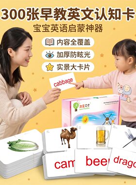 看图识物英文卡高频英语单词闪卡