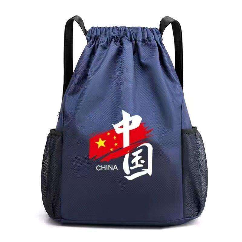 国潮男女旅行运动双肩包大容量健身训练足球背包新款篮球抽绳背包