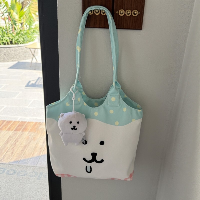 小熊包包女款帆布包手提单肩包日常通勤百搭可爱大容量超火2026新