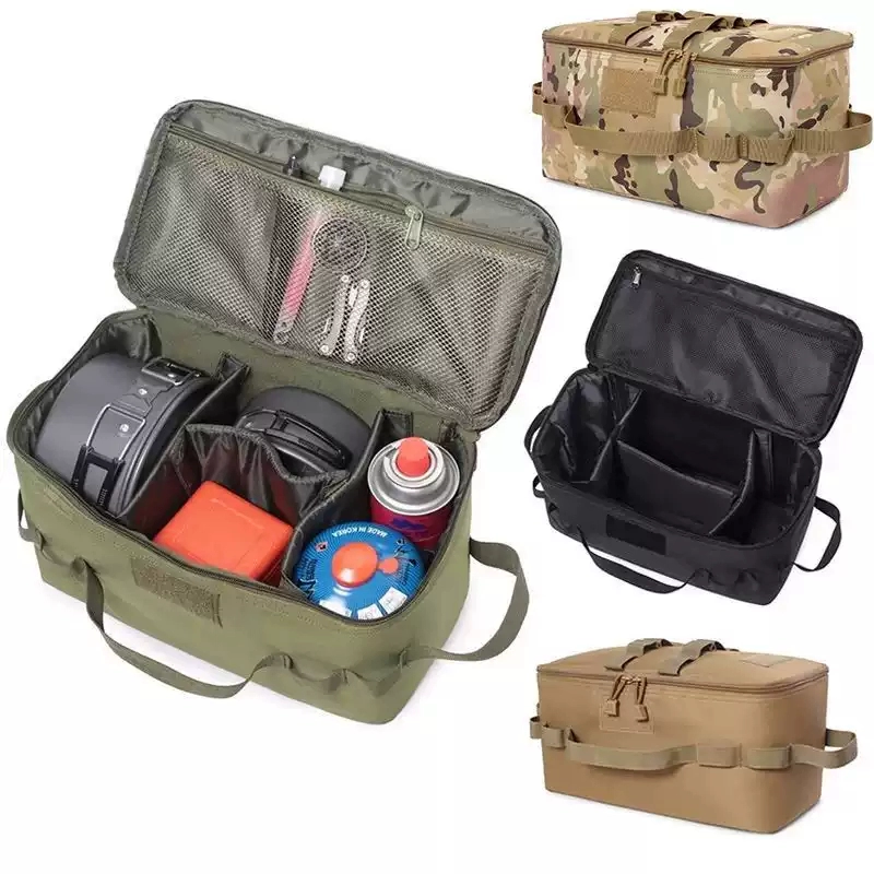 户外登山露营分隔炉具气罐野炊餐具收纳包杂物袋工具储物包手提包
