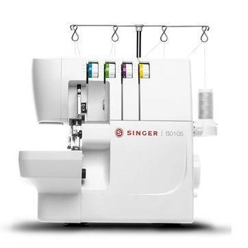 SINGER胜家新品S0105家用小型台式 2/3/4线密拷包缝机 锁边机