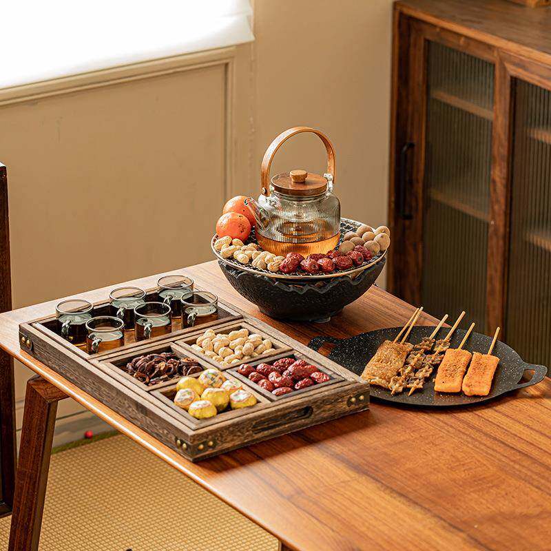 围炉煮套茶家用电陶DLH煮茶器具全午下茶花茶茶具套装养生炉玻璃