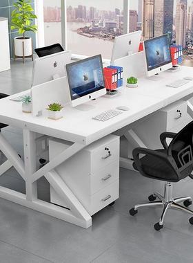 职员电脑桌2/XBW//人4位卡座组合6位简约屏风办公桌员工工工作桌