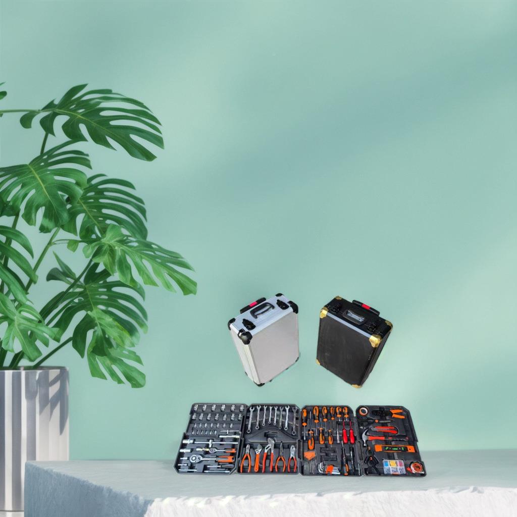 187汽件套工具套装18拉杆箱7408AHS组套工具铝箱合五金组修家用套