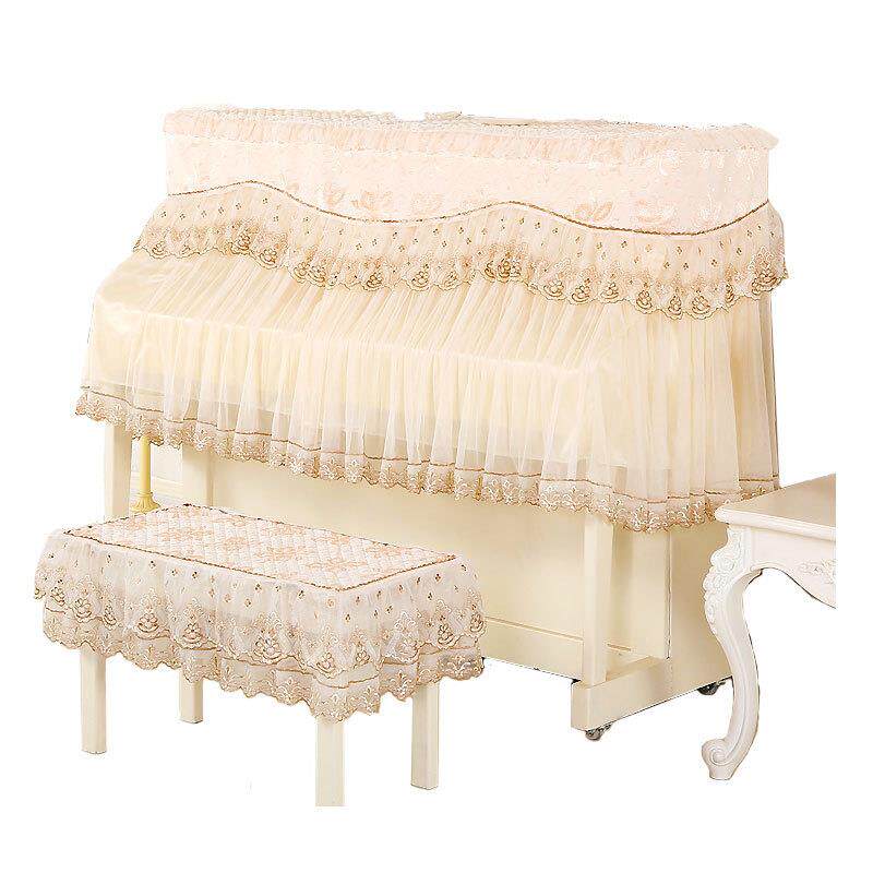 6厂DA家直销欧SOS式J蕾丝钢琴罩全罩琴凳套可定做全包半布罩钢琴