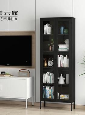 钢家虎用简TB-65164约彩色儿童用带家门防尘书柜架落地钢制书单双