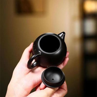 宜法兴紫砂名家原矿古捂zj0846灰工壶艺手工刻绘龙纯蛋高端茶壶零