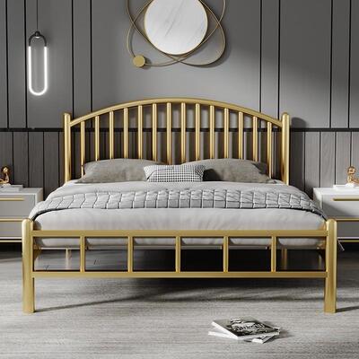 加厚不锈钢床.5米11.8单人双人床式约1.2m简家用网红ZVE非铁欧艺