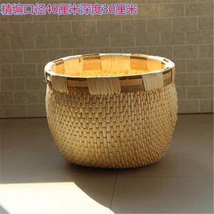 农家纯手工柳条笆斗编柳筐柳匾竹筐DD101444簸箕米萝篮竹收纳柳笸