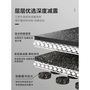 QH健身房橡胶地垫拼接运动专用垫防滑隔音地垫家用室内健身静音