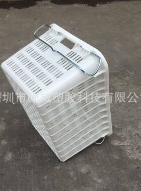 烫金（LOGQAMO）铁萝、带耳周箩水料果运输筐转绿色蔬菜周转塑耳