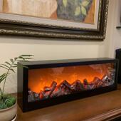 仿火灯假真火焰炉灯CPU摆件炭火焰氛围灯火焰壁炉装 饰客厅气氛灯