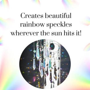 女孩房浪漫风虹铃太阳捕手水晶挂件阳光彩捕梦月亮星Cdi4TXZA网星