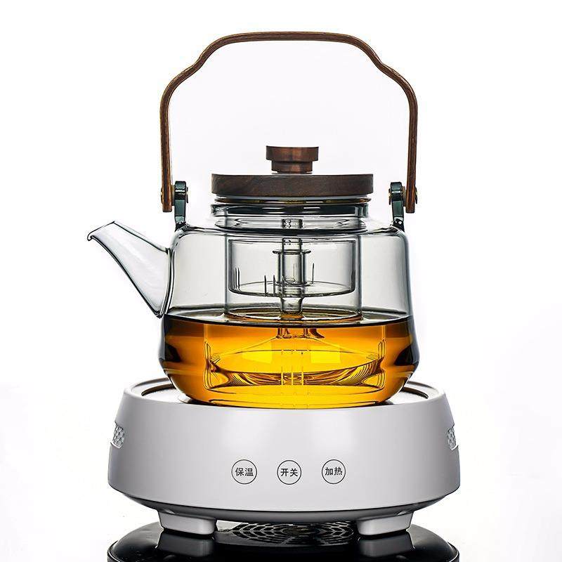 围炉煮茶壶煮器茶具装套玻璃耐高温家用电炉泡陶EPS茶蒸茶烧水壶
