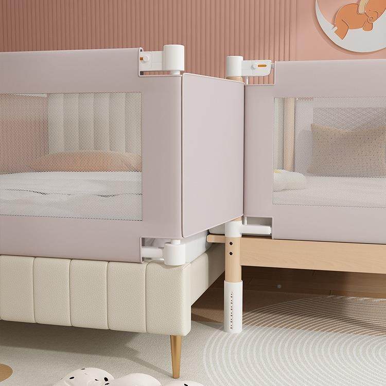 榉木儿床宝宝HEX实木加宽床边平接大床无缝拼接床可婴升降护栏儿