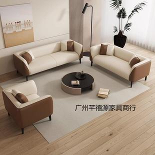 简约组合沙小户发29773型红客厅科技约布现代简单网人双人三人卧